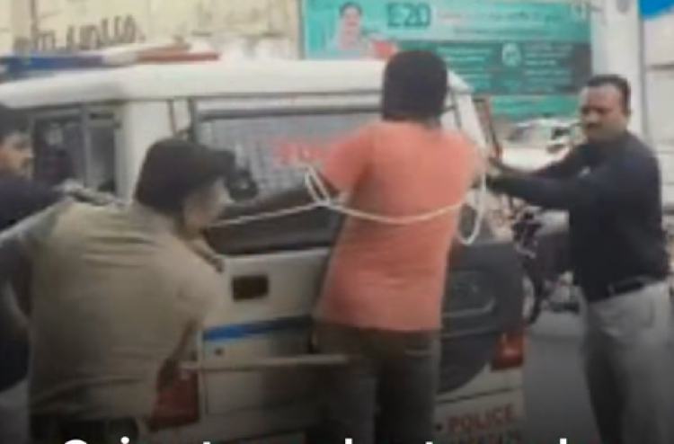 Indian police publicly beat man accused of killing partner 6 Sept 2026